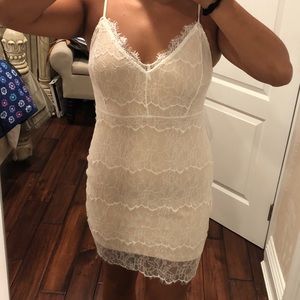 Lace white dress